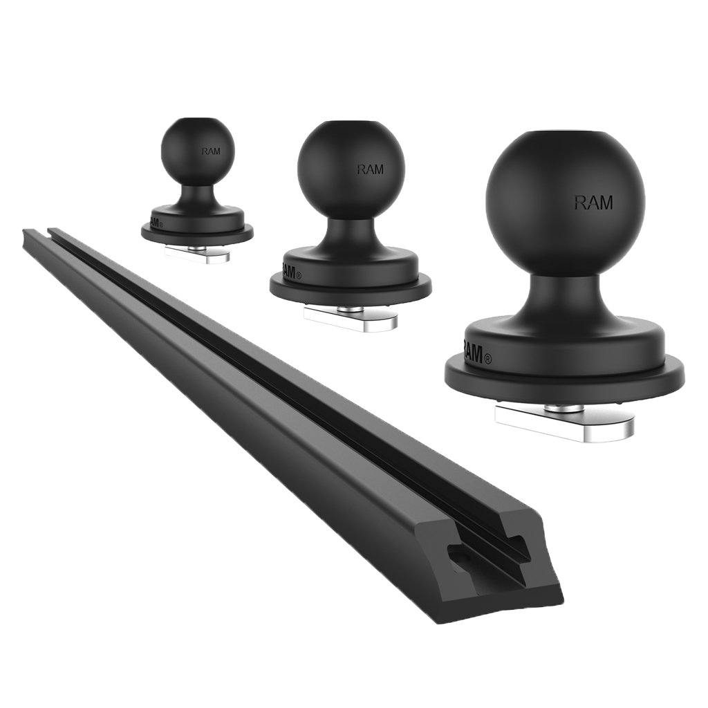24" (60.96cm) End Loading Track Base with 3 x 1" Ball for Fleet Vehicles (sku 56107) - BuyBits Ltd UK