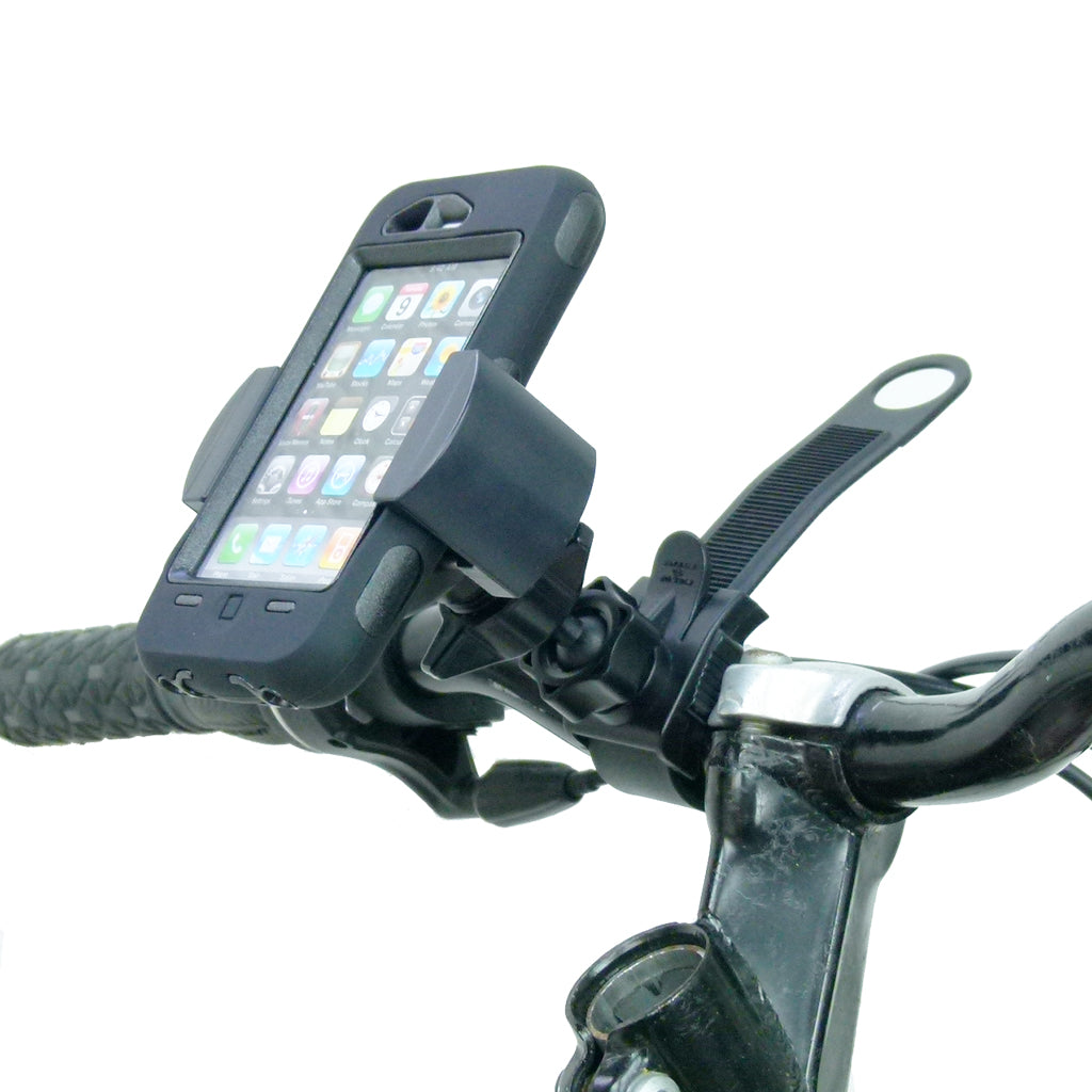 Cycle Bike Locking Strap Mount with RoadVise Smartphone Mobile Phone Holder (sku 31732)