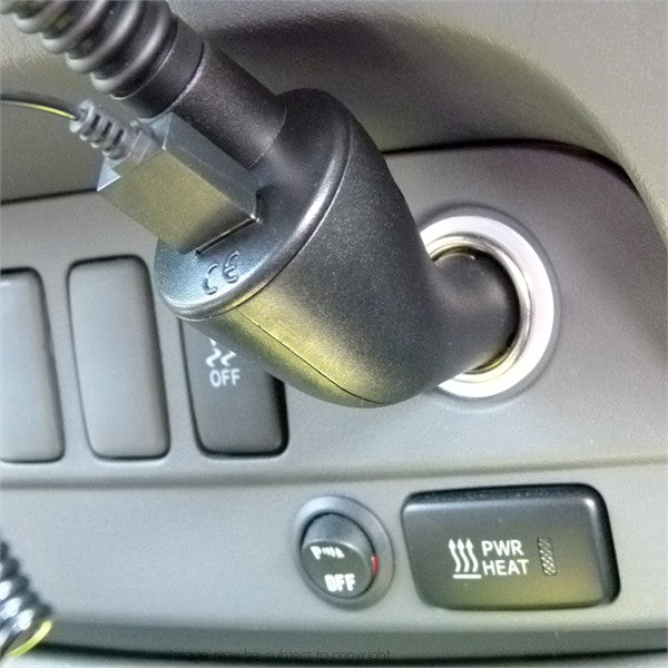 Powered Gooseneck Car Lighter Charging Arm for Garmin GPSMap 62, 62s, 62sc, 62st, 62stc (SKU 20548)