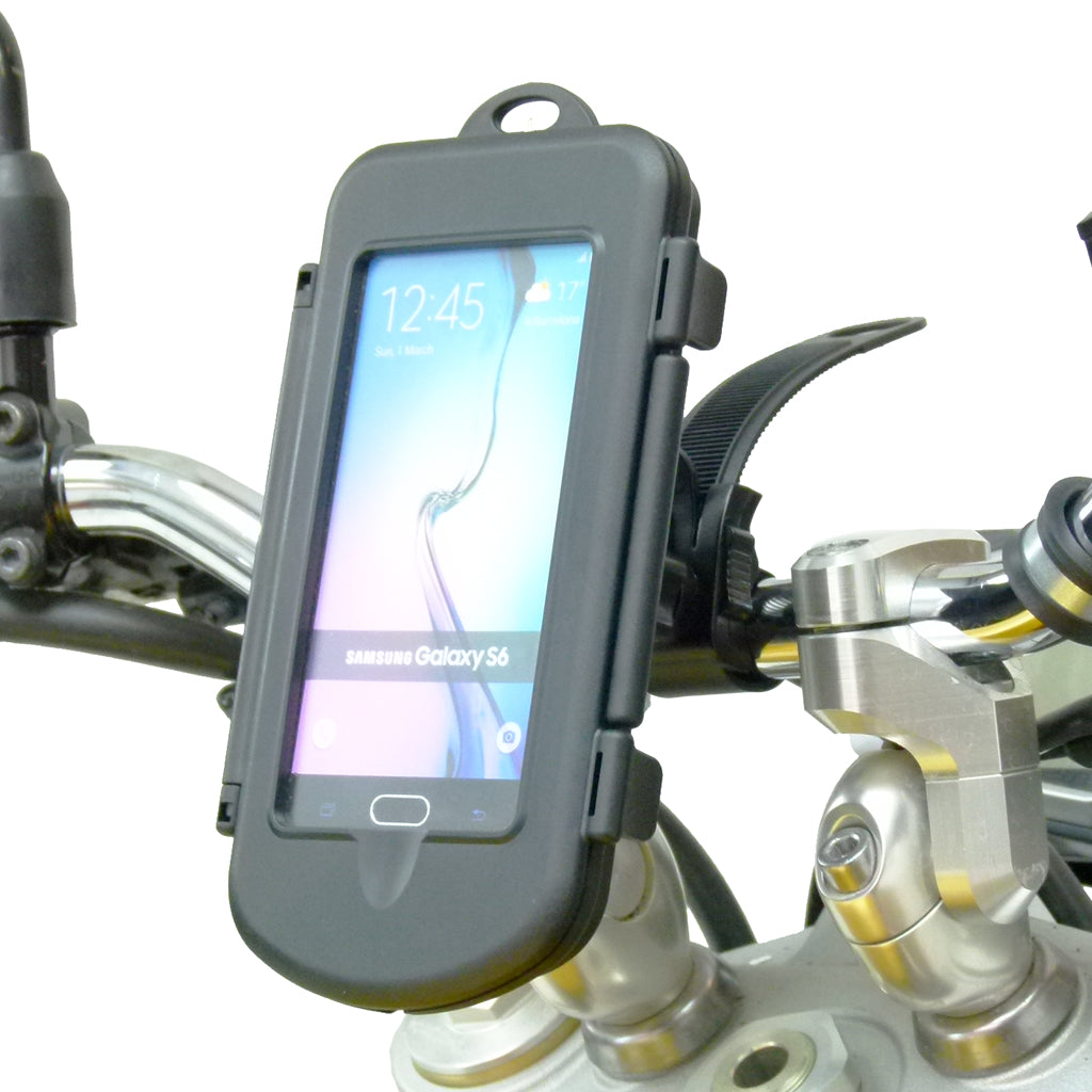Motorcycle Locking Strap Mount &amp; Waterproof Cases for Samsung Galaxy S6 (sku 31305)