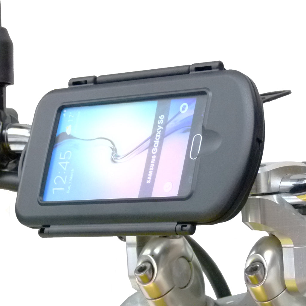 Motorcycle Locking Strap Mount &amp; Waterproof Cases for Samsung Galaxy S6 (sku 31305)