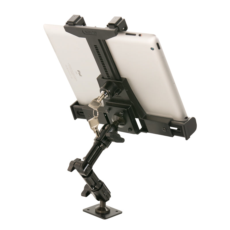 Arkon TAB506AMPS - Locking Tablet Mount with Multi-Angle Arm for Galaxy Tab, LG G Pad, iPad Air, iPad Pro, iPad.
