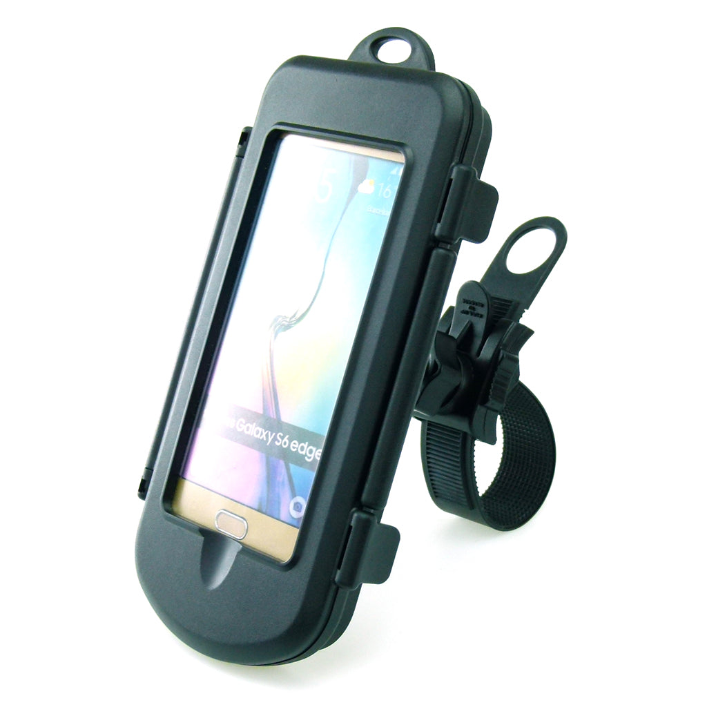 Motorcycle Locking Strap Mount &amp; Waterproof Cases for Samsung Galaxy S6 Edge  (sku 31348)