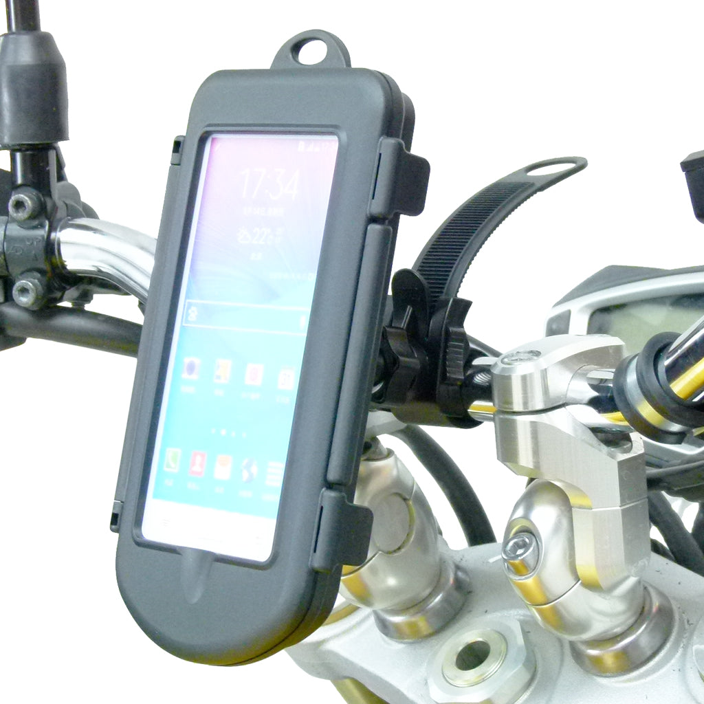 Motorcycle Locking Strap Mount & Waterproof Cases for Samsung Galaxy Note 4 (sku 30290)