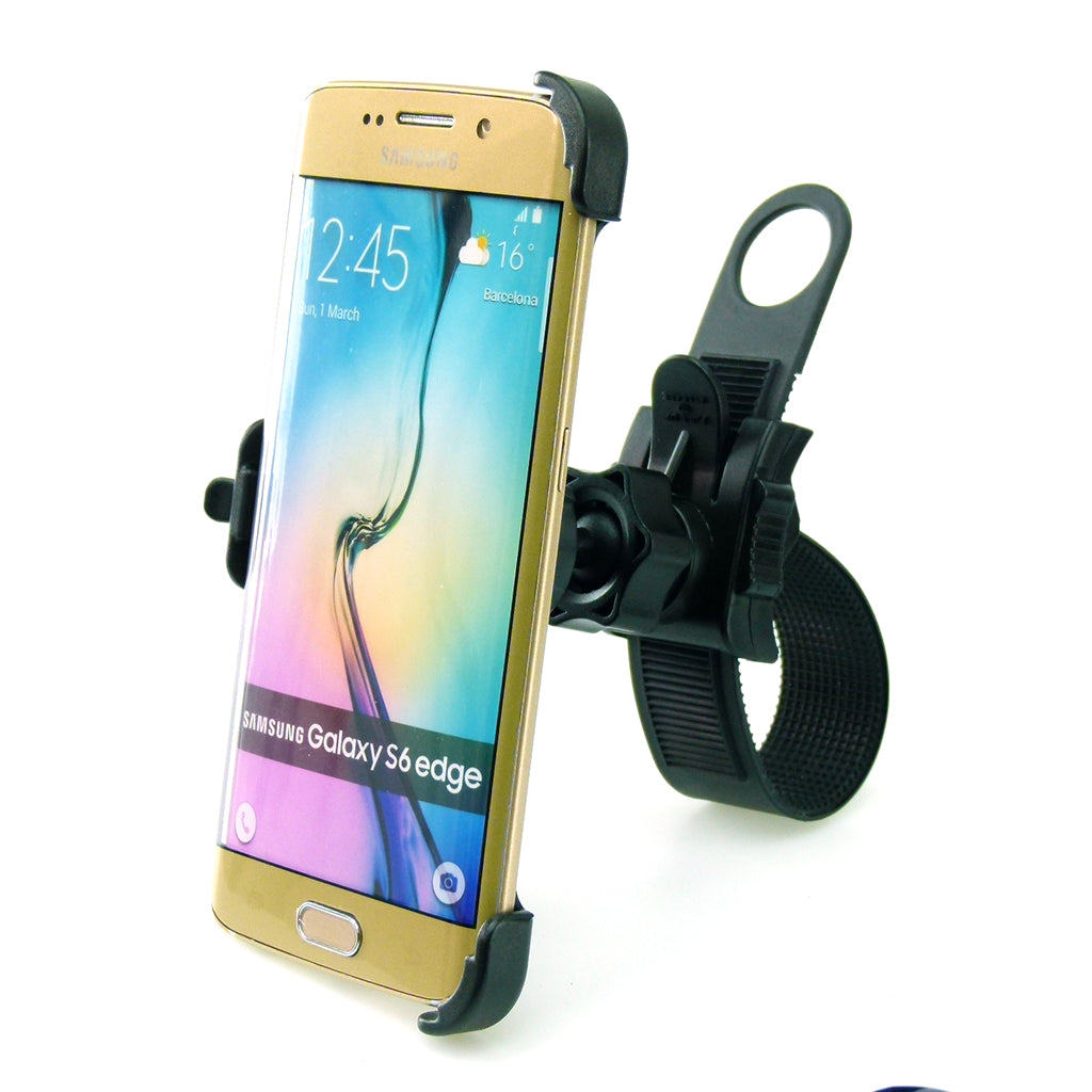 Locking Strap Bike Cycle Handlebar Mount for Samsung Galaxy S6 Edge (sku 31388)