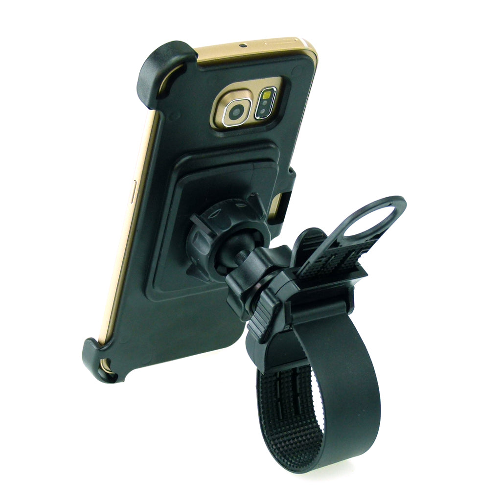 Locking Strap Bike Cycle Handlebar Mount for Samsung Galaxy S6 Edge (sku 31388)