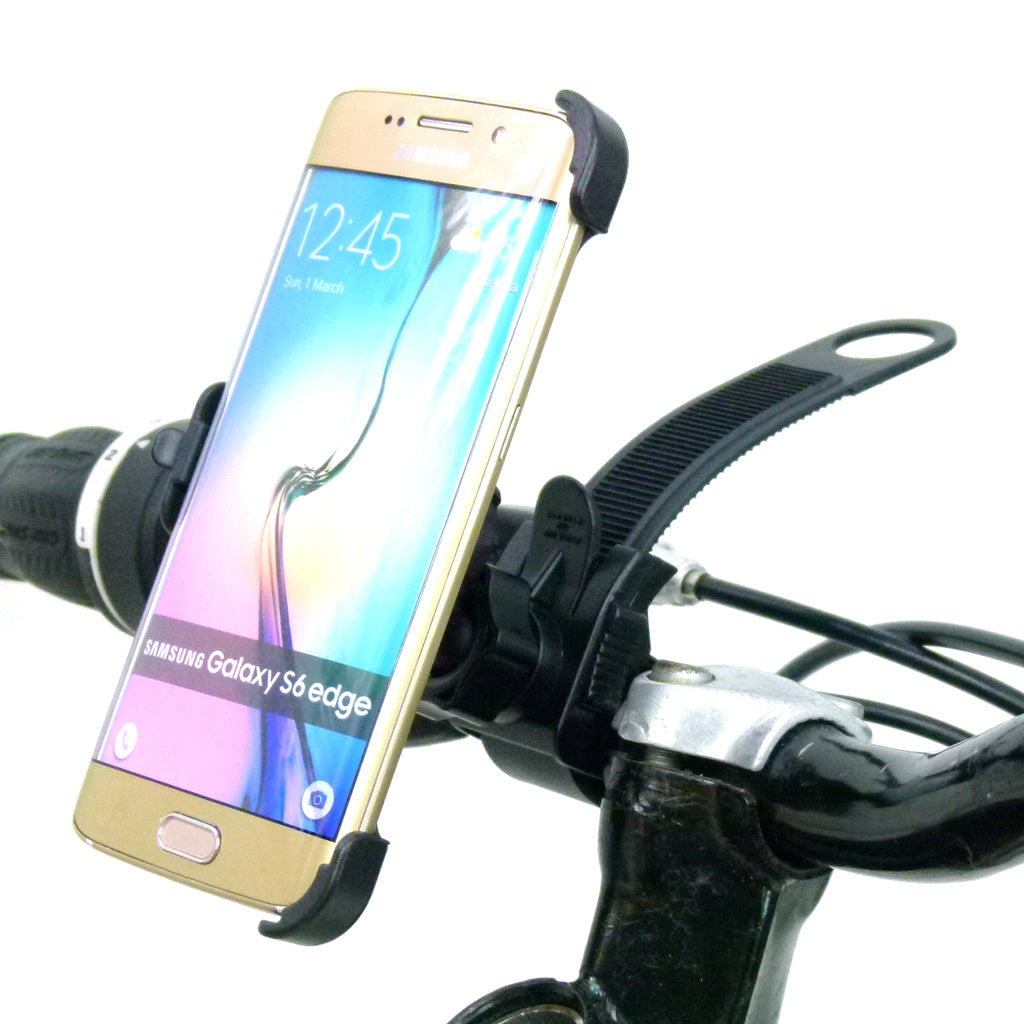 Locking Strap Bike Cycle Handlebar Mount for Samsung Galaxy S6 Edge (sku 31388)
