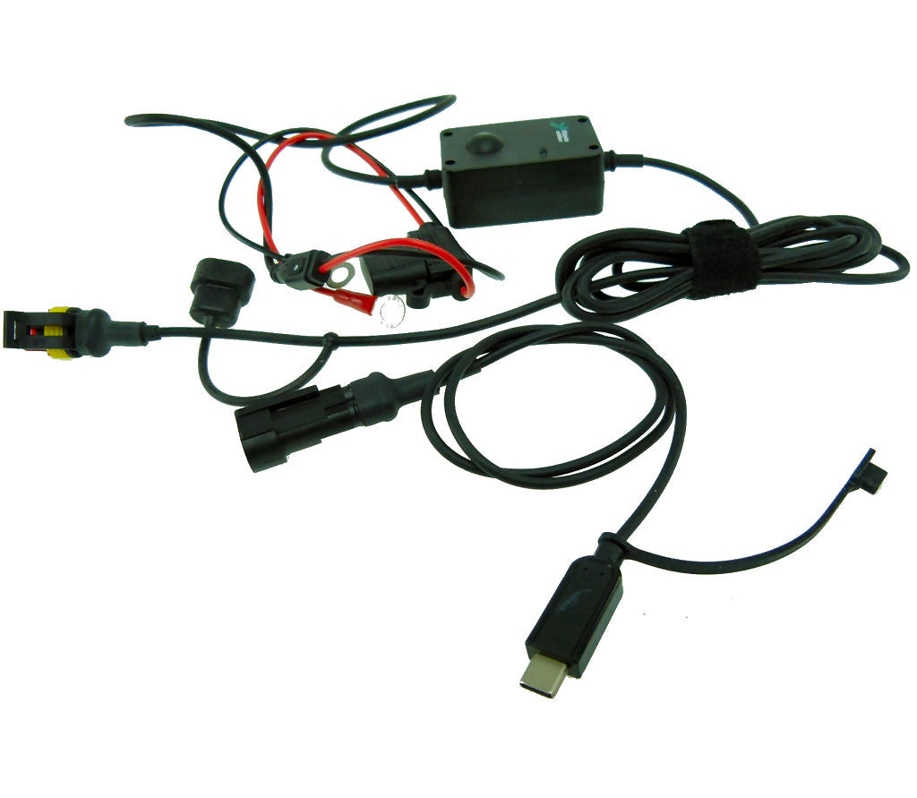 Micro C - USB Type C Direct to Battery Hard Wire Motorcycle Charging Cable for OnePlus 3 (SKU 35526)