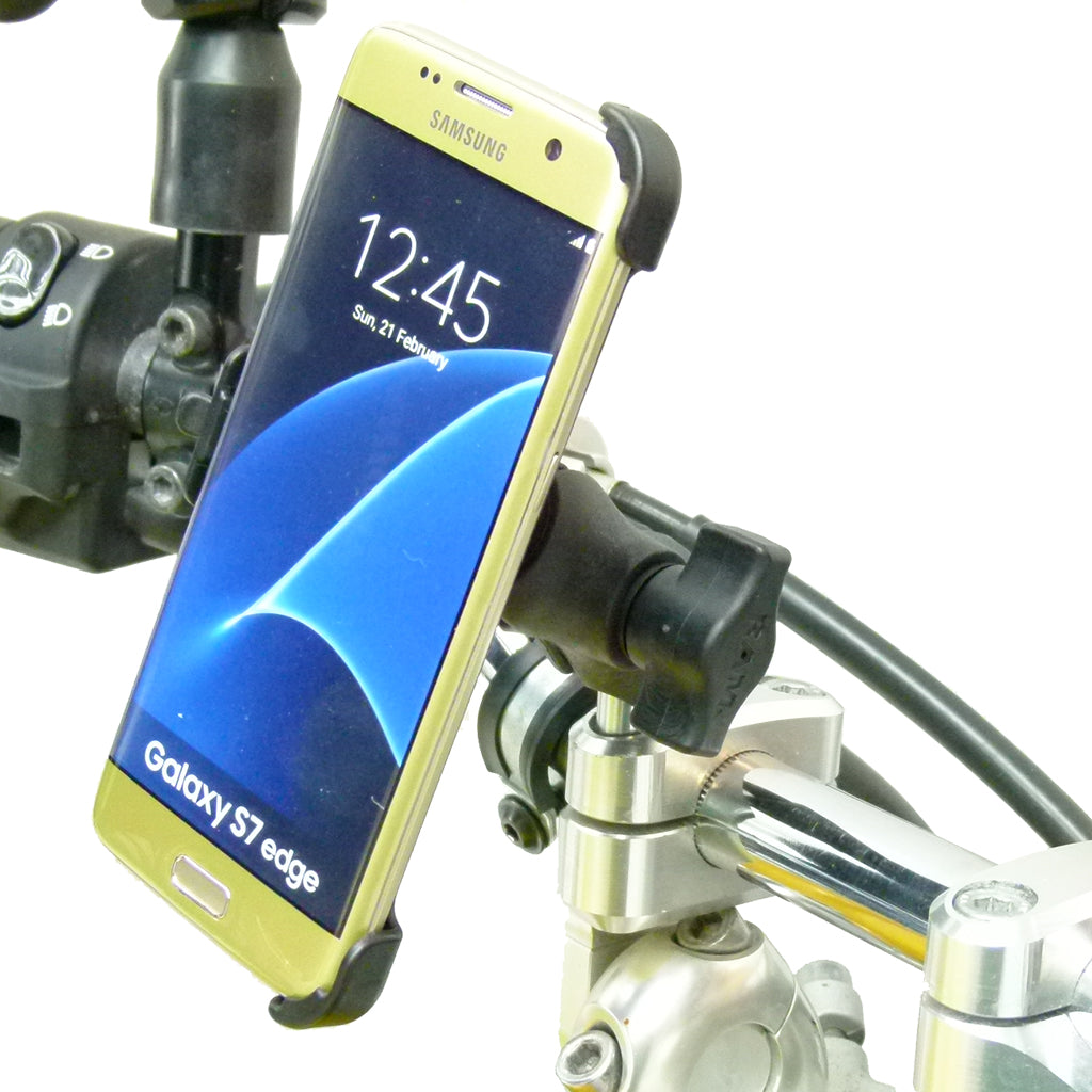 Extended Dedicated Motorcycle M8 Handlebar Top Clamp Phone Mount for Galaxy S7 EDGE (sku 34558)
