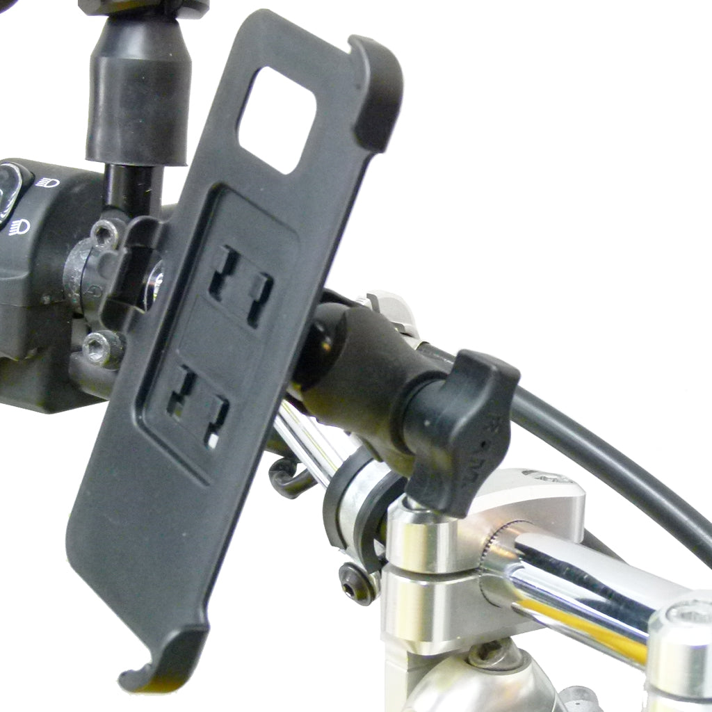 Extended Dedicated Motorcycle M8 Handlebar Top Clamp Phone Mount for Galaxy S7 EDGE (sku 34558)
