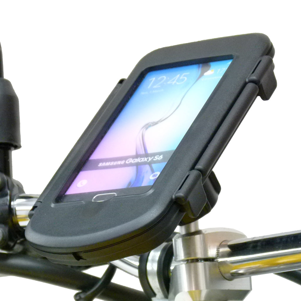 Motorcycle M8 Handlebar Top Clamp Mount &amp; Waterproof Case for Samsung Galaxy S6 (sku 31304)
