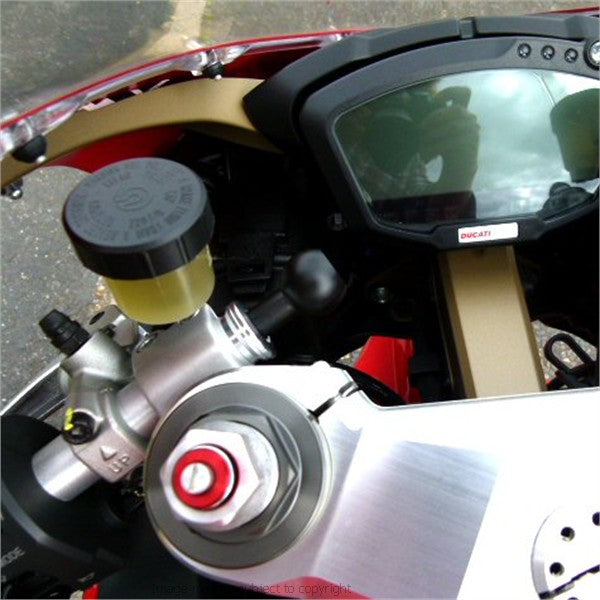 Handlebar End GPS Fixing for RAM Motorcycle Mounts (sku 15050)