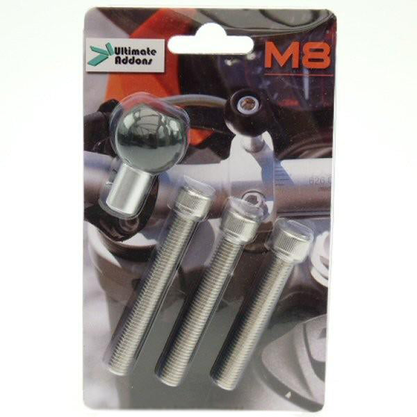 Garmin Zumo 390LM Motorcycle M8 Handlebar Top Clamp Mount with AMPS Adaptor (sku 18624)