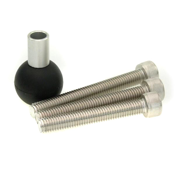 Motorcycle Handlebar Top Clamp M6 Fitting with 1inch - 25mm Ball (sku 18204)