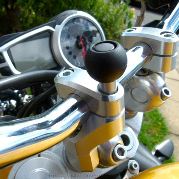 5inch SatNav Motorcycle Handlebar Top Clamp M8 Mount (sku 14062)
