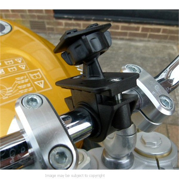 5inch SatNav GPS DIN - Hella Powered Motorcycle Mount - Angled Micro USB (SKU 14038)