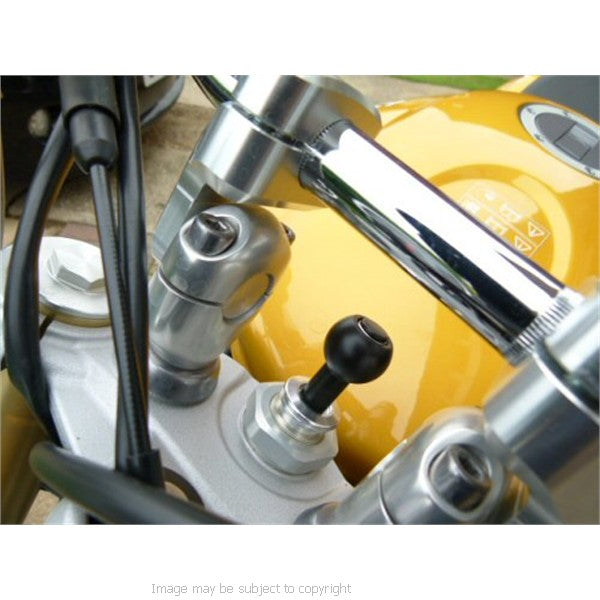 Waterproof Central Fork Stem Yoke Motorcycle Tough Case Mount 17.5mm - 20.5mm for the Apple iPhone 4S (sku 13418)