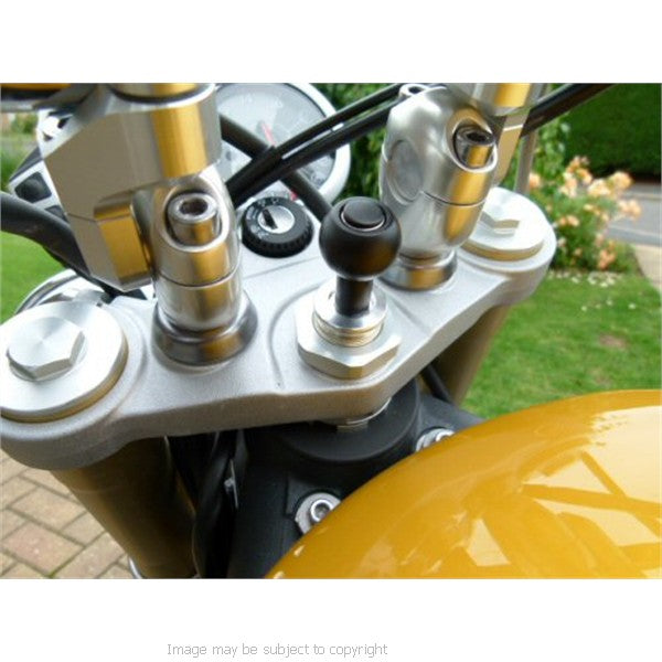 6inch GPS SatNav Motorcycle Powered Yoke Mount - 19mm (sku 14156)