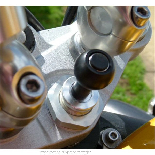 Motorcycle Fork Stem Yoke Mount 13.3mm-14.7mm use with the TomTom Rider Pro (sku 13508)