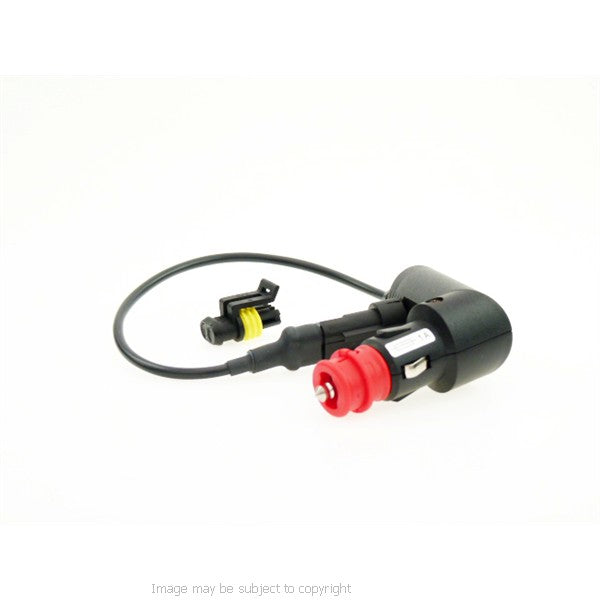 Poweroo Q-Power Input Cable 0.3m Right Angled Standard Plug for BMW Motorcycles GZM-PWIN-002 (sku 10626)