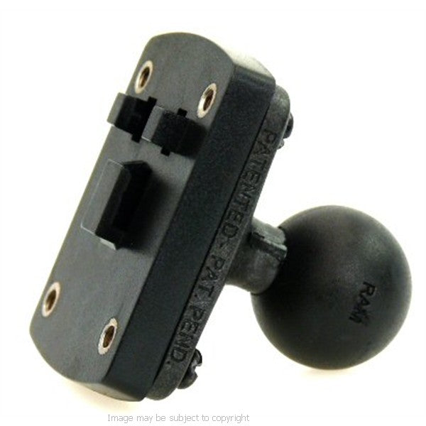 3 Prong Adapter with 25mm - 1" Ball for RAM Motorcycle Mounts fits Interphone Cases - Holders (SKU 33091)