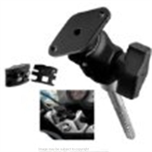 GENUINE RAM MOUNT with SHORT 1 1-4inch ARM &amp; TOMTOM GO 530 TRAFFIC - IQ ROUTES CRADLE for MOTORCYCLE HANDLEBAR CLAMPS (SKU 6021)