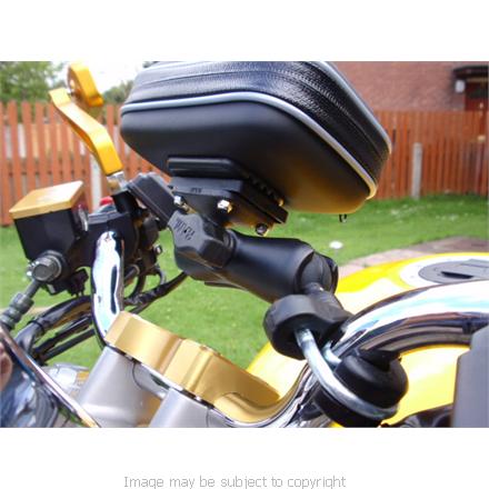 RAM Bike Handlebar Mount RAM-B-149z with ARKON Waterproof Case for the Garmin nuLink! 2320 (SKU 11111)
