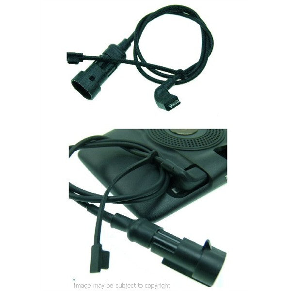 TomTom Via LIVE 130 Power Connector for the Ultimate Addons Motorcycle Battery Cable (sku 15967)