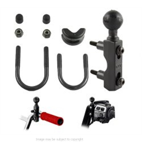 RAM MOTORCYCLE BRAKE or CLUTCH U-BOLT COMBO BRACKET RAM-B-309-7 (SKU 3604)