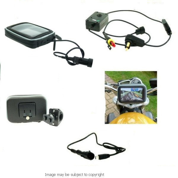 Motorcycle Mobile Phone Mount Kit Hella - Straight Micro USB (sku 12854)