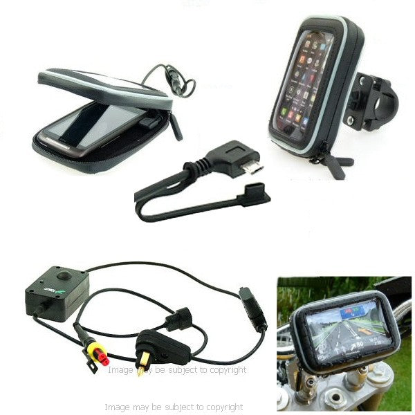 Motorcycle Mobile Phone Mount Hella - Angled Micro USB (sku 12857)