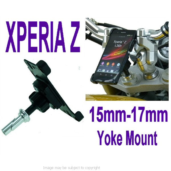 XPERIA Z Motorcycle Yoke Mount 15mm-17mm (sku 16589)