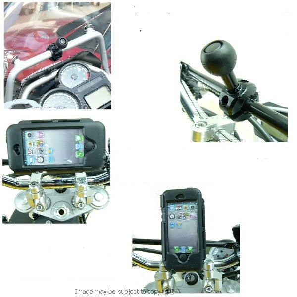 IPX4 Waterproof Motorcycle Bike CrossBar - Rail Mount for iPhone 5C (sku 19288)