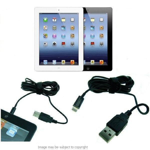 Extra LONG 3m iPad 4 4th Gen Data Sync USB Cable Lead (sku 16298)