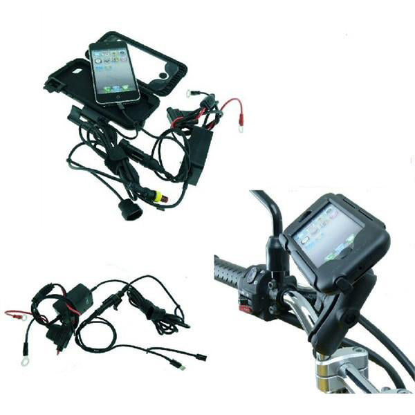 Powered iPhone 5C Extended Tough Case M8 Motorcycle Mount (sku 19263)