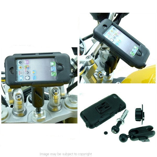 Waterproof Extension Arm iPhone 5C 17.5mm-20.5mm Motorcycle Fork Stem Yoke Mount (sku 19252)