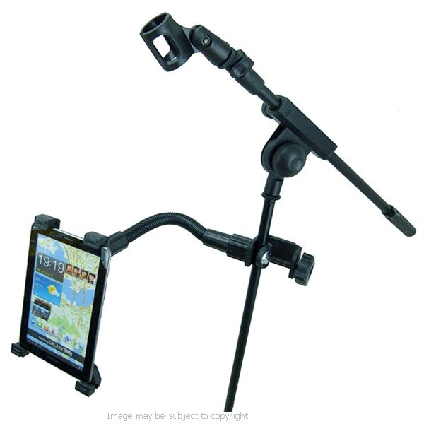 Adjustable Heavy Duty 12inch Flexible Music - Mic Stand Tablet Mount for the Samsung Galaxy Tab 7.7 (sku 18021)