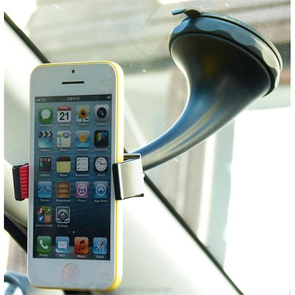 Twist &amp; Lock Spring Grip Rubber Lip Car Mount for the Apple iPhone 5C (sku 18029)