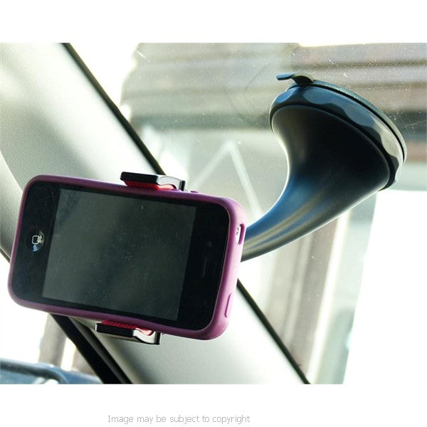 Twist &amp; Lock Spring Grip Rubber Lip Car Mount for the Apple iPhone 4S (sku 18031)