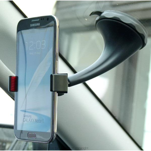 Twist &amp; Lock Spring Grip Rubber Lip Car Mount for the Samsung Galaxy Note II 2 (sku 18033)
