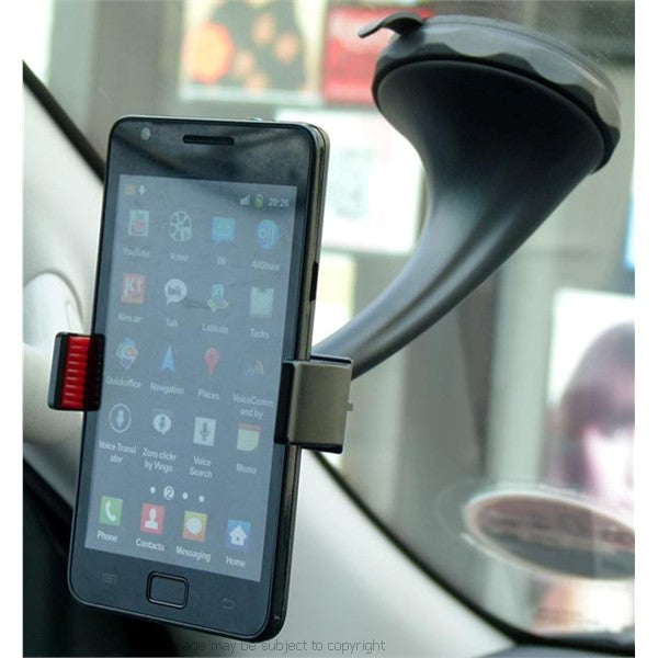 Twist &amp; Lock Spring Grip Rubber Lip Car Mount for the Samsung Galaxy S2 II (sku 18035)