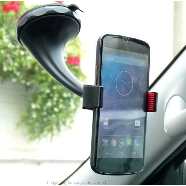 Twist &amp; Lock Spring Grip Rubber Lip Car Mount for the LG Google Nexus 5 (sku 18346)
