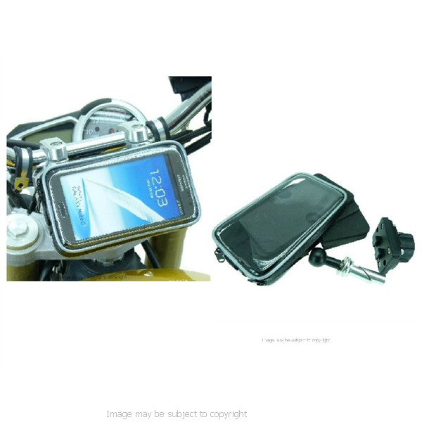 Weather Resistant Galaxy Note 3 Motorcycle Fork Stem Yoke Mount 13.3 - 14.7mm (sku 18115)