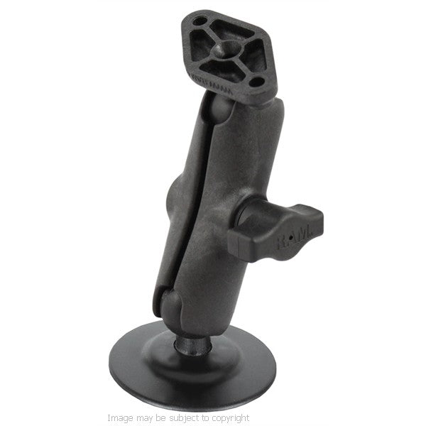 RAM EZ-ROLL'R Cradle for Apple iPad mini with Flex Adhesive Base,Double Socket Arm &amp; Diamond Base Adapter. (sku 18652)