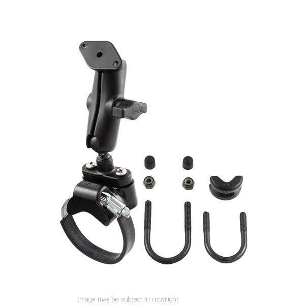 RAM AQUA BOX and RAM Combination Strap Mount with Double Socket Arm and Diamond Adapter Plate for the iPhone SE (sku 34758)