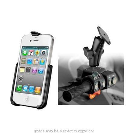 RAM Centered Brake - Clutch Reservoir Cover Mount with Cradle for Apple iPhone 4S RAM-B-182-AP9 (SKU 13454)