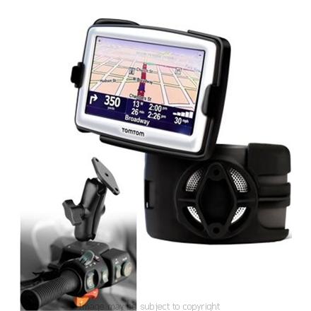RAM Centered Brake - Clutch Reservoir Cover Mount &amp; Cradle for TomTom XL IQ Routes - Live - Classic - 22 series  - RAM-B-182-TO8u (SKU 7202)