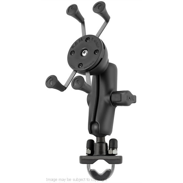 RAM X-Grip iPhone 5s Holder with Double Socket Arm and U-Bolt Handlebar Mount (sku 18236)