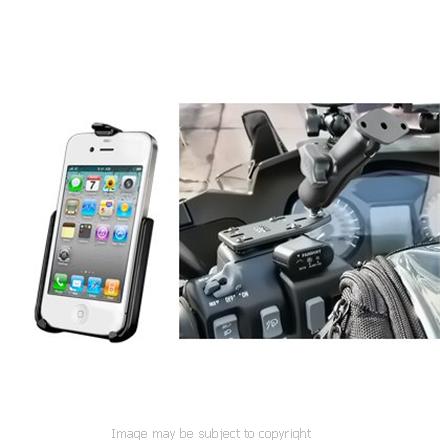 RAM Off Set Brake &amp; Clutch Resivoir Mount with Cradle for Apple iPhone 4 RAM-B-183-AP9 (SKU 7556)
