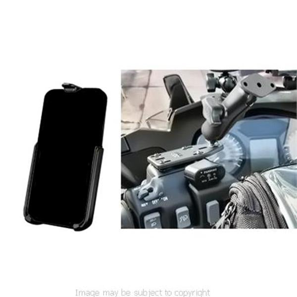 RAM Off Set Brake &amp; Clutch Reservoir Mount with Cradle for Apple iPhone XR (sku 50284) - BuyBits Ltd UK